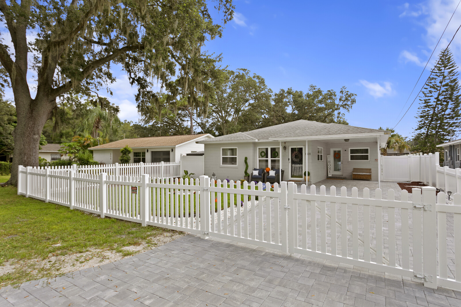 South Seminole Heights Home for Sale, Paver Driveway